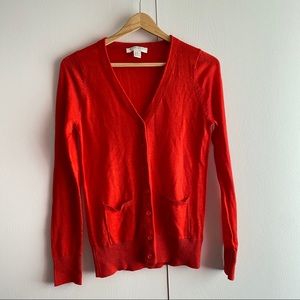 Forever 21 red orange cardigan